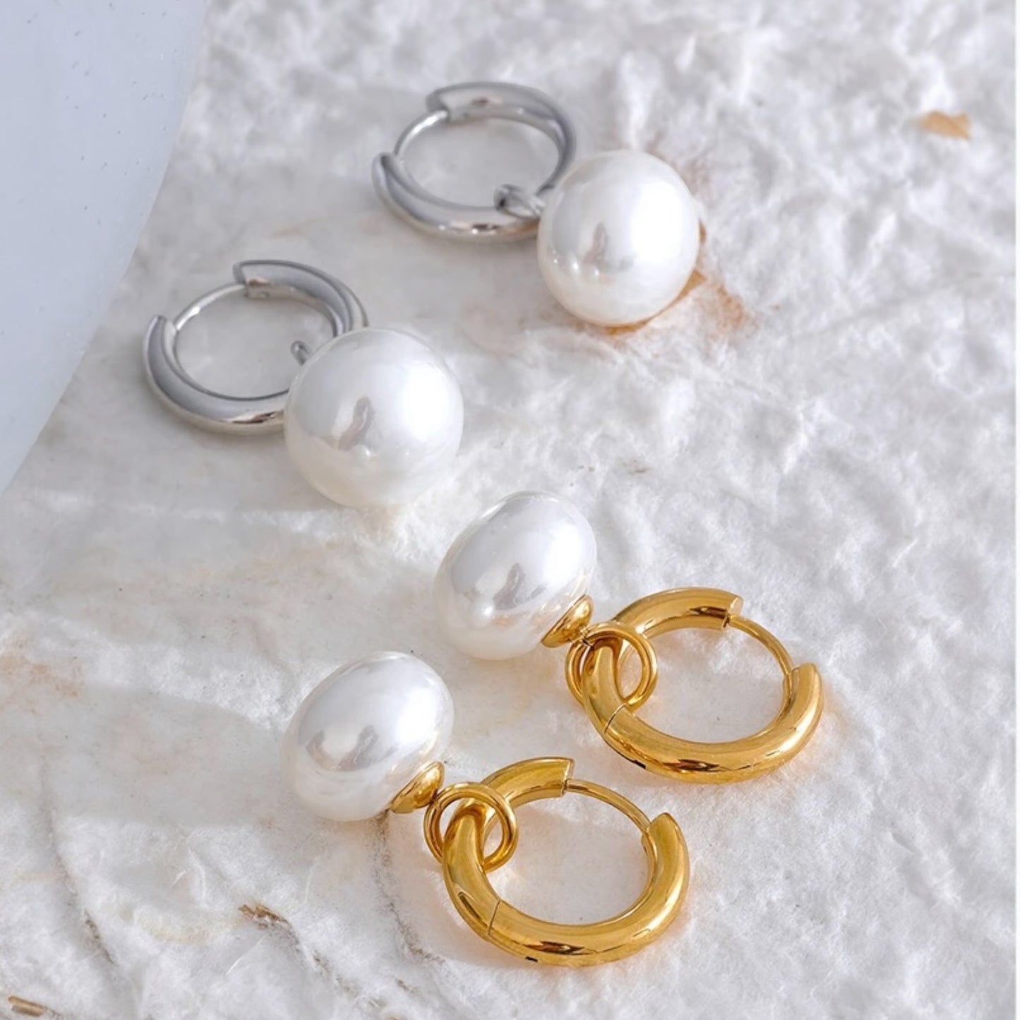 365KB Pearl Drop Earring